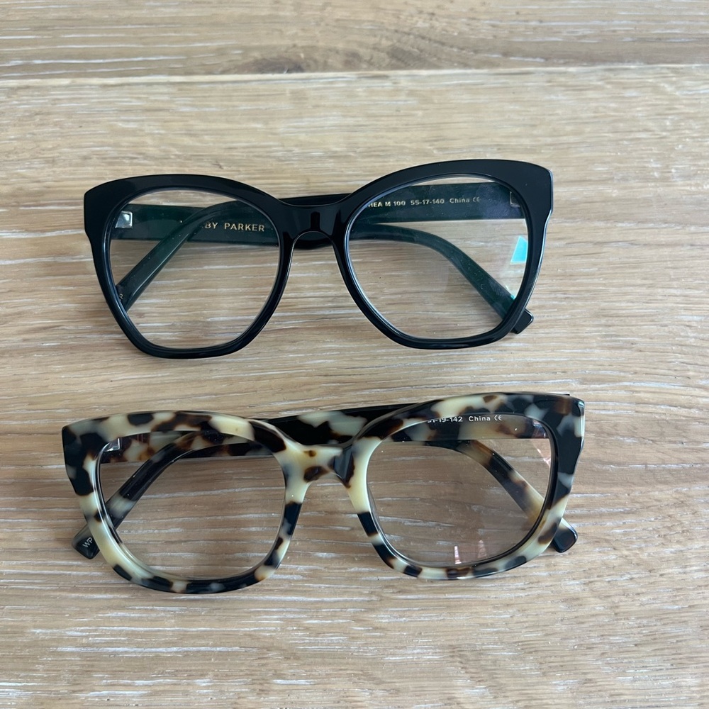 Warby Parker Black and Tortoise Frame Glasses